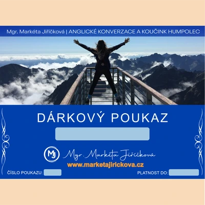 dárkový poukaz na služby Markéta Jiříčková